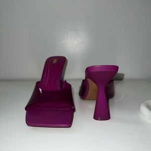 ZARA PVC PURPLE SANDALS